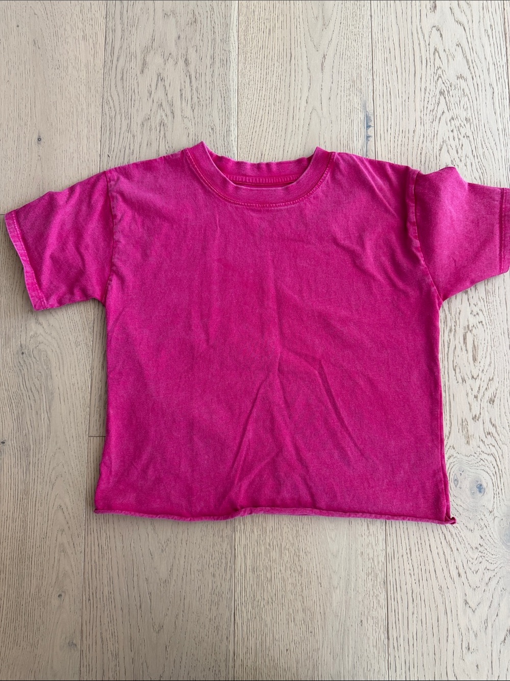 Treasure & Bond Kids Short Sleeve Crew Tee - Hot Pink